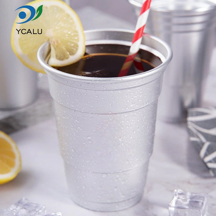16oz чаша за напитки от алуминиево фолио за еднократна употреба
