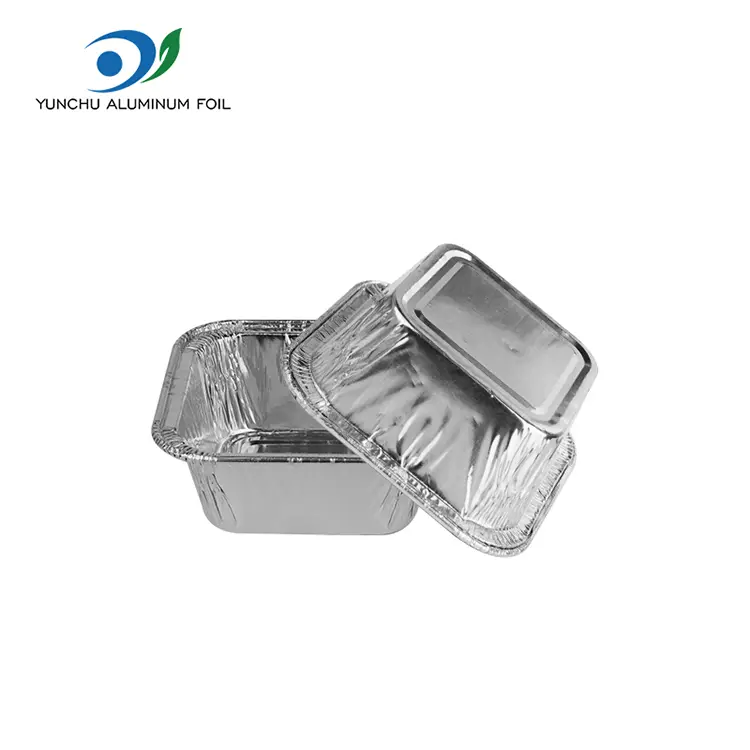 Fryer Fryer с квадратни въздух сребърни алуминиеви контейнери за фолио