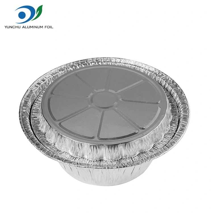 За еднократна употреба Gratin Takeaway Сребърно алуминиеви контейнери за фолио