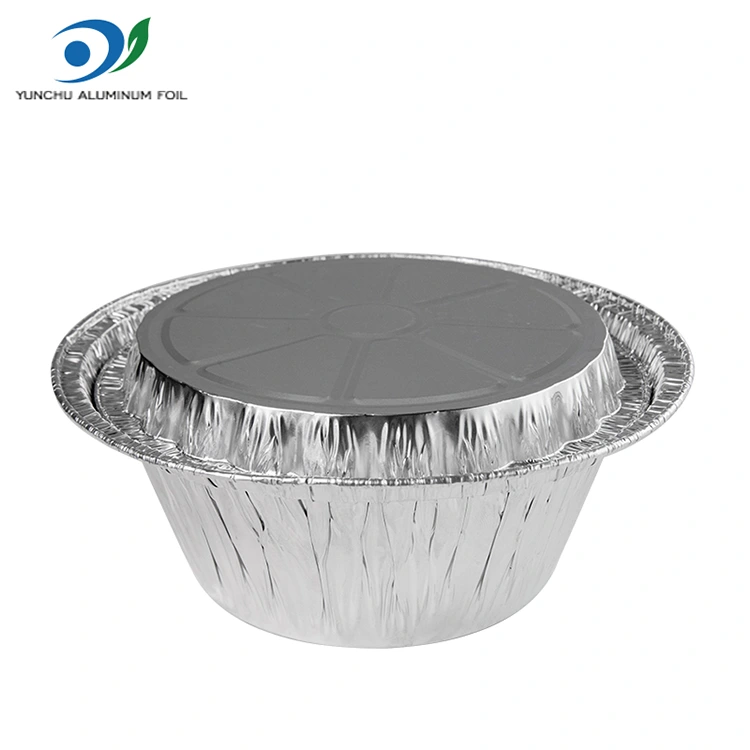 За еднократна употреба Gratin Takeaway Сребърно алуминиеви контейнери за фолио