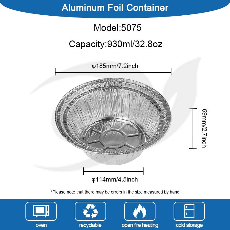 За еднократна употреба Gratin Takeaway Сребърно алуминиеви контейнери за фолио