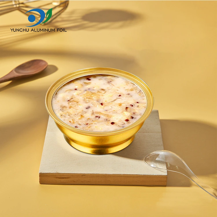 Кутията за заемане на еднократна употреба малки златни купа алуминиеви фолио контейнери