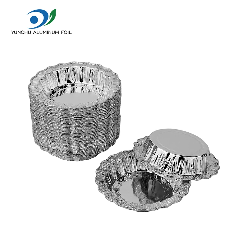 Дантела кръгла торта за печене сребърна алуминиева фолио контейнери