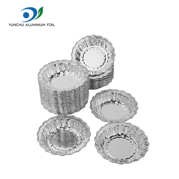 Дантела кръгла торта за печене сребърна алуминиева фолио контейнери