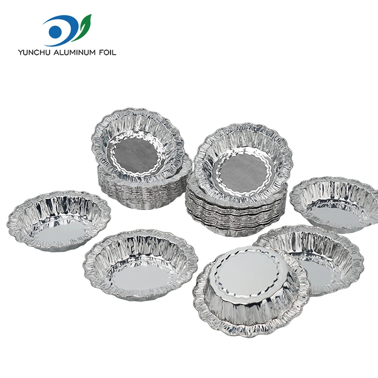 Дантела кръгла торта за печене сребърна алуминиева фолио контейнери