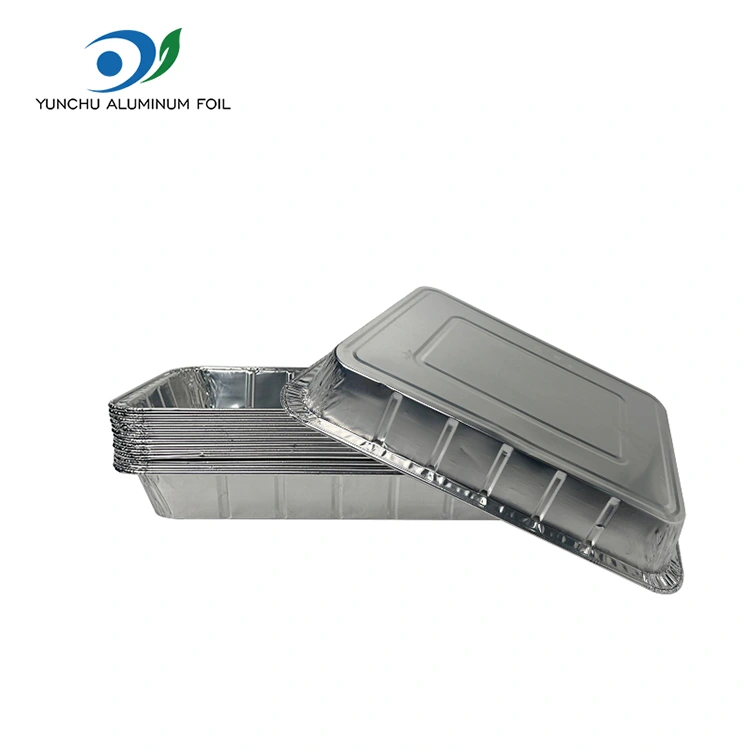 Голяма риба на скара за извличане на риба сребърни алуминиеви фолио контейнери